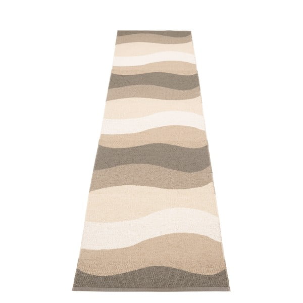 Brązowo-beżowy chodnik odpowiedni na zewnątrz 70x300 cm Urvi Earth – Pappelina
