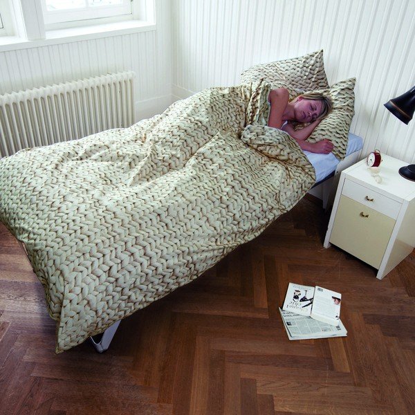 Pościel Snurk Twirre Beige 140x200 cm-image-1