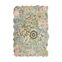 Zielony wełniany dywan tkany ręcznie 200x290 cm Bryony Shaped Floral – Flair Rugs