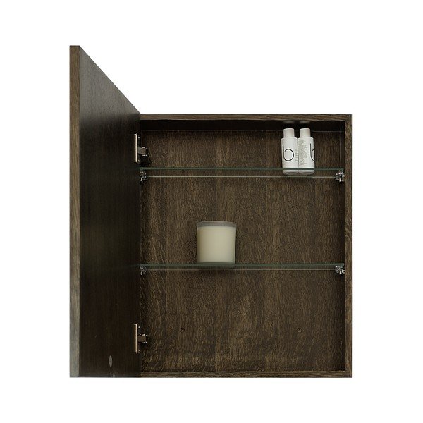 Lustro ze schowkiem z drewna dębowego Wireworks Mezza Dark, 45x55 cm-image-3