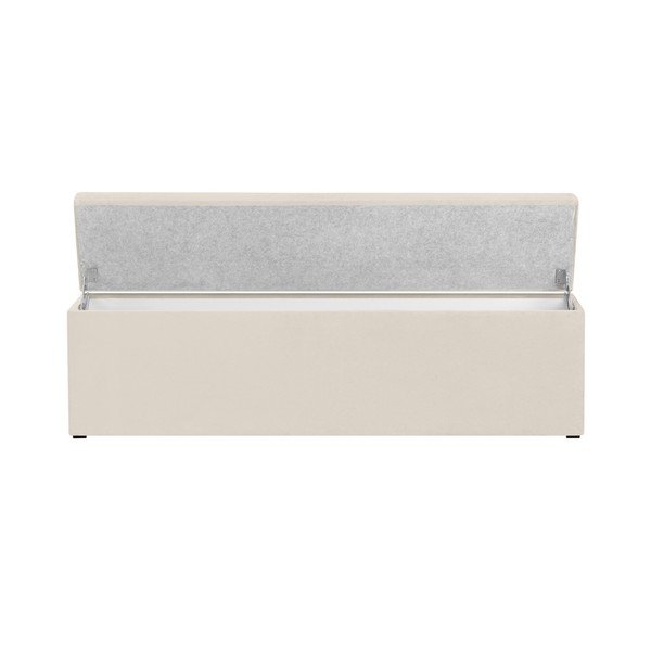 Kremowa ławka tapicerowana ze schowkiem Windsor & Co Sofas Nova, 200x47 cm-image-2