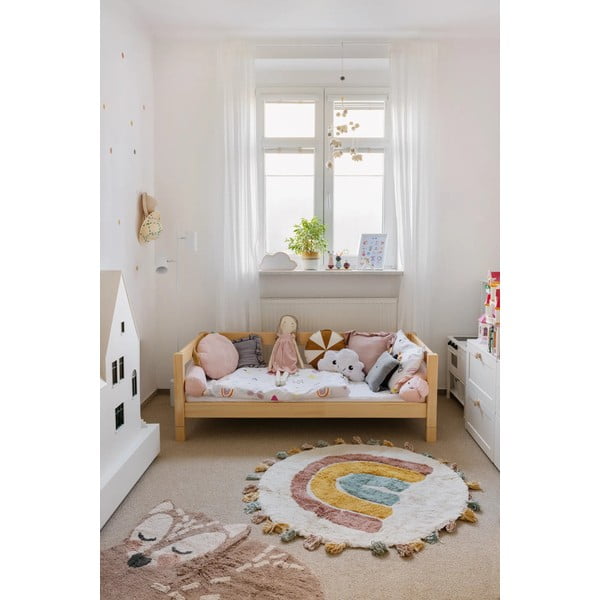 Dywan dziecięcy wykonany ręcznie Nattiot Rainbow, ø 110 cm-image-1