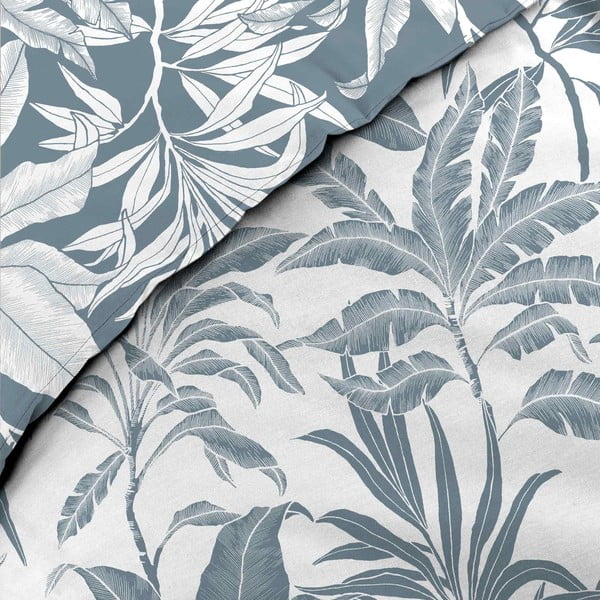 Biało-niebieska bawełniana pościel dwuosobowa 240x220 cm Hera – douceur d'intérieur-image-2