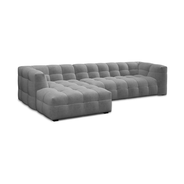 Szary aksamitny narożnik Windsor & Co Sofas Vesta, lewostronny-image-3