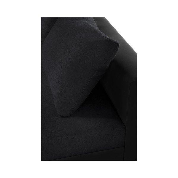 Czarny narożnik lewostronny z dodatkowym modułem INTERIEUR DE FAMILLE PARIS Aventure-image-2