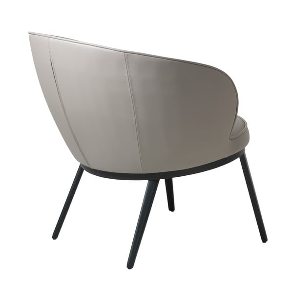Szarobeżowy fotel z imitacji skóry Gain – Unique Furniture-image-3