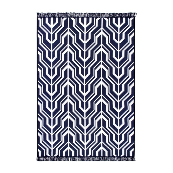Niebiesko-biały dywan dwustronny Cihan Bilisim Tekstil Herakles, 80x150 cm