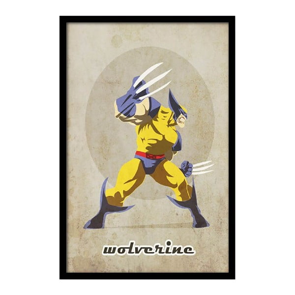 Plakat Angry Wolverine, 35x30 cm