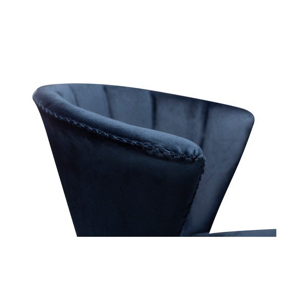 Ciemnoniebieskie fotel DAN–FORM Denmark Merge Velvet-image-1