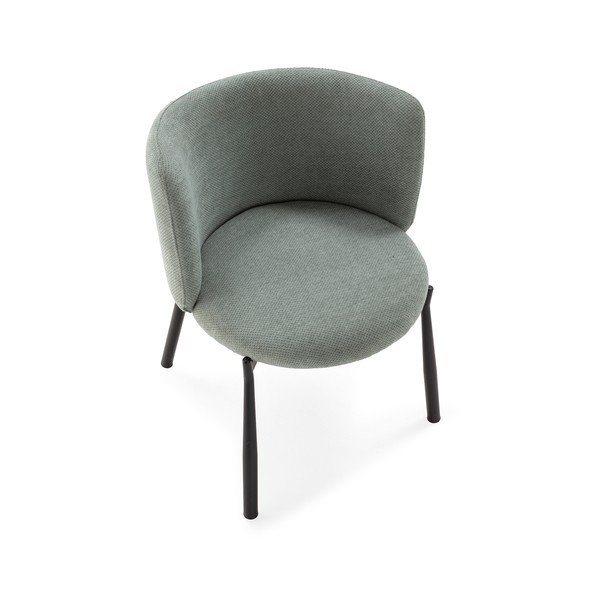 Miętowe tapicerowane fotele jadalniane zestaw 2 szt. Ginny – MOME-image-4