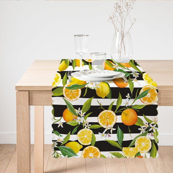 Bieżnik Minimalist Cushion Covers Lemon, 45x140 cm