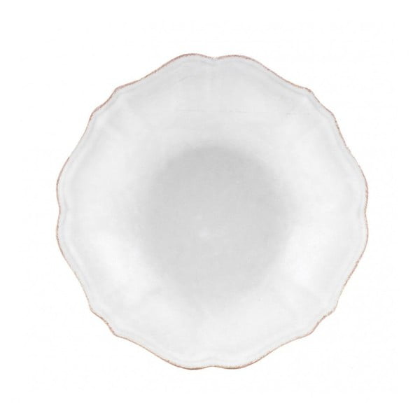 Biały głęboki talerz z kamionki Casafina Impressions, ⌀ 24 cm