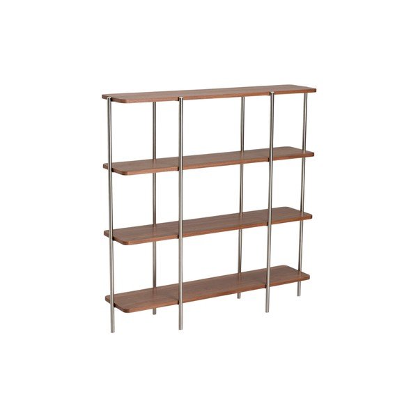 Regał w dekorze orzecha w ciemnym naturalnym kolorze 120x120x30 cm Lyllo – Ellos Home