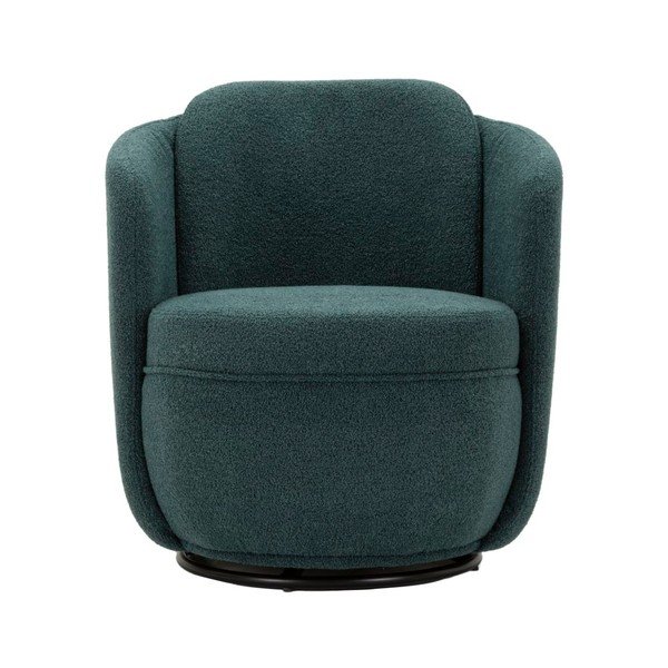 Morski obrotowy fotel z materiału bouclé Torino – Mauro Ferretti-image-4