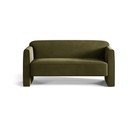 Zielona aksamitna sofa 140 cm Abby – Micadoni 