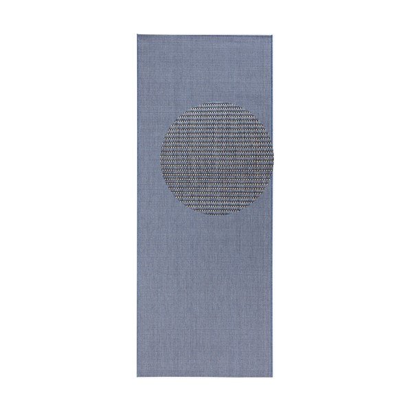 Niebieski chodnik odpowiedni na zewnątrz Bougari Match, 80x200 cm