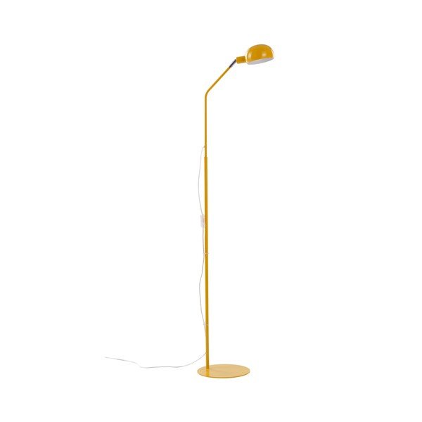 Żółta metalowa lampa stojąca z elastyczną konstrukcją (wysokość 146 cm) Lincon – Jotex