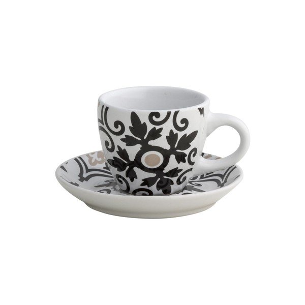 Zestaw 2 kamionkowych filiżanek do espresso Brandani Alhambra