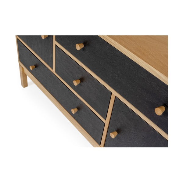 Czarno-brązowa komoda Woodman AbbeyWood-image-3