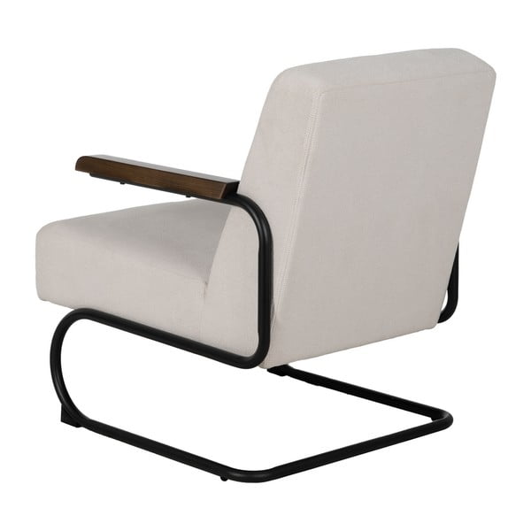 Beżowy fotel z tkaniny szenilowej Industra – Ixia-image-3