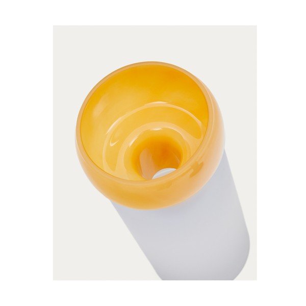 Żółty szklany wazon (wysokość 30,5 cm) Kelse – Kave Home-image-2