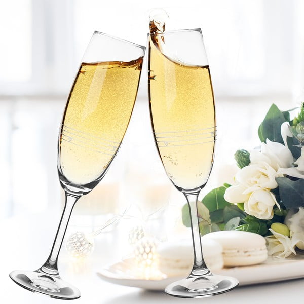 Kieliszki do szampana zestaw 2 szt. 220 ml – Orion-image-1