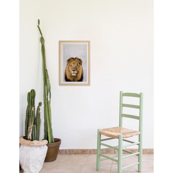 Obraz w ramie Surdic Lion, 30x40 cm-image-1