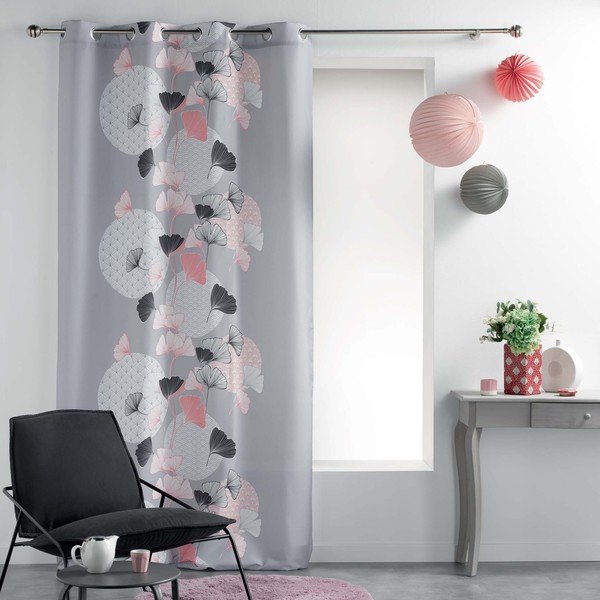 Szara zasłona 140x260 cm Eden – douceur d'intérieur-image-2