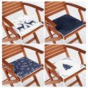 Poduszki na krzesła ze świątecznym motywem zestaw 4 szt. 40x40 cm Blue Christmas – Mila Home