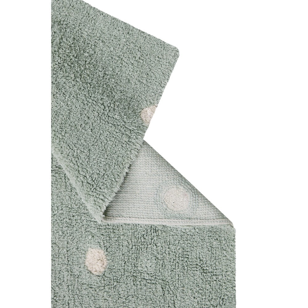 Miętowy bawełniany dywan dziecięcy tkany ręcznie odpowiedni do prania 100x150 cm Mini Dot Blue Sage – Lorena Canals (zdjęcie 5)