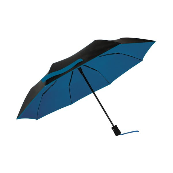 Czarno-niebieska parasolka z ochroną UV Ambiance, ⌀ 97 cm