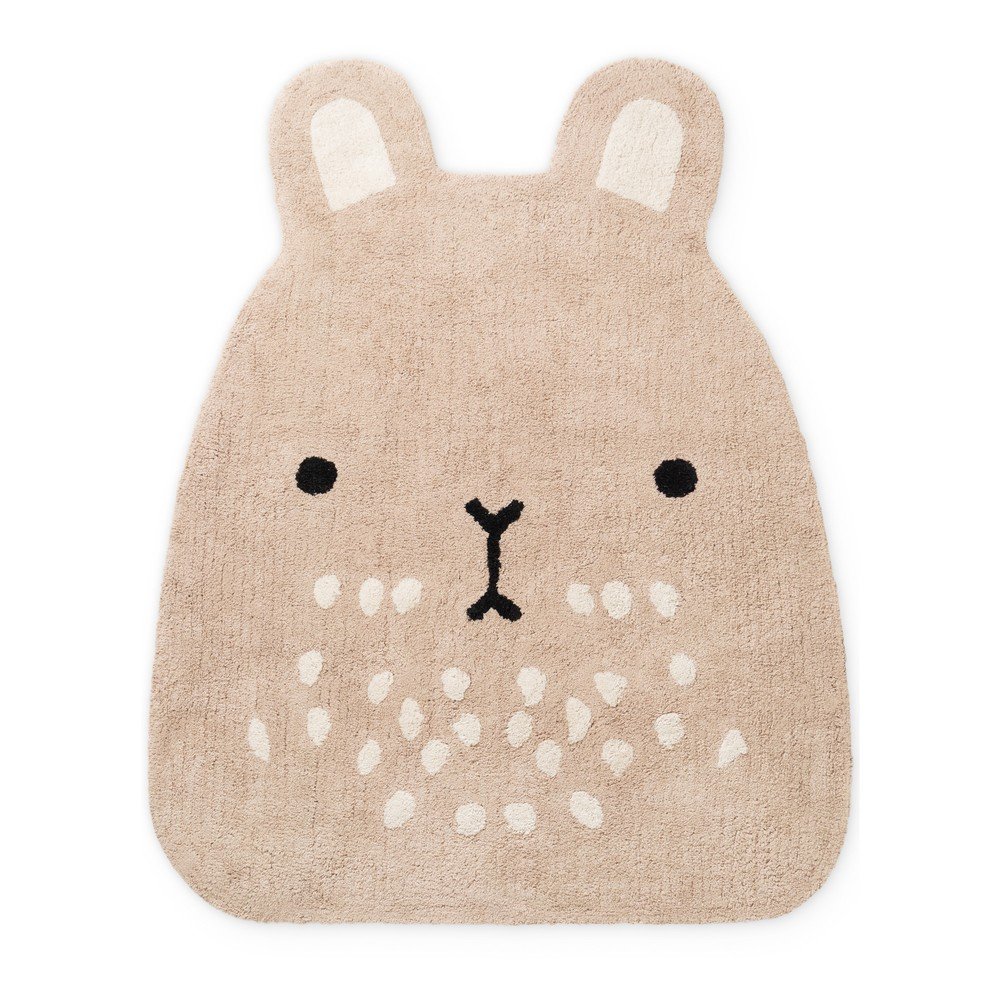 Beżowy bawełniany dywan dziecięcy odpowiedni do prania/tkany ręcznie 120x152 cm Snuggle Pucki – Hanse Home