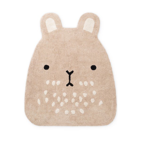 Beżowy bawełniany dywan dziecięcy odpowiedni do prania/tkany ręcznie 120x152 cm Snuggle Pucki – Hanse Home