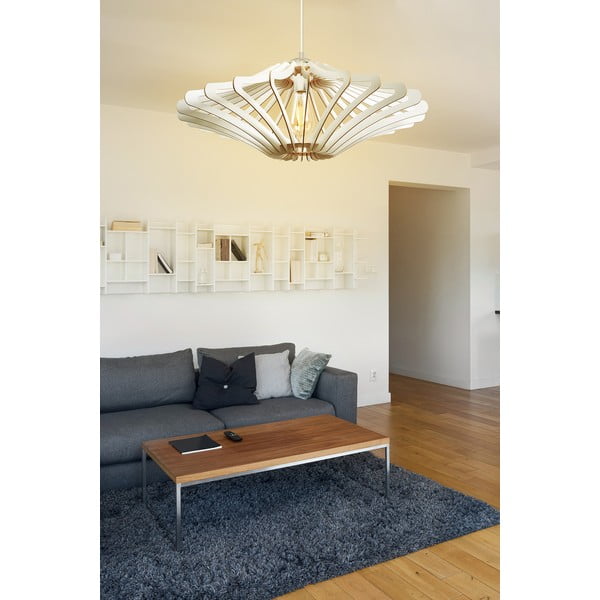 Biała lampa wisząca ø 47 cm – Opviq lights-image-2
