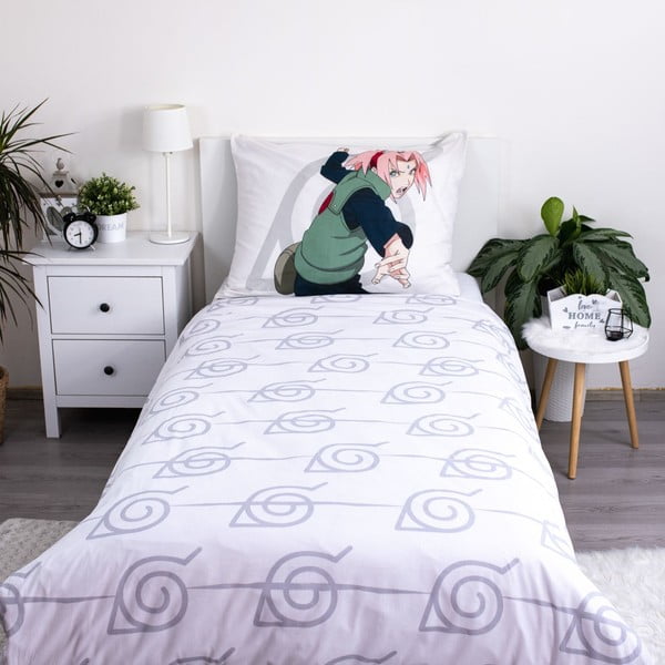 Bawełniana pościel dziecięca jednoosobowa 140x200 cm Naruto – Jerry Fabrics-image-1