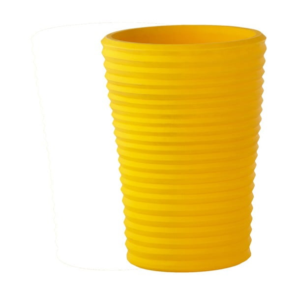Żółta doniczka Slide S-Pot, 50 x 38 cm