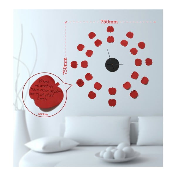 Zegar samoprzylepny Mauro Ferretti Apples, ⌀ 75 cm-image-1