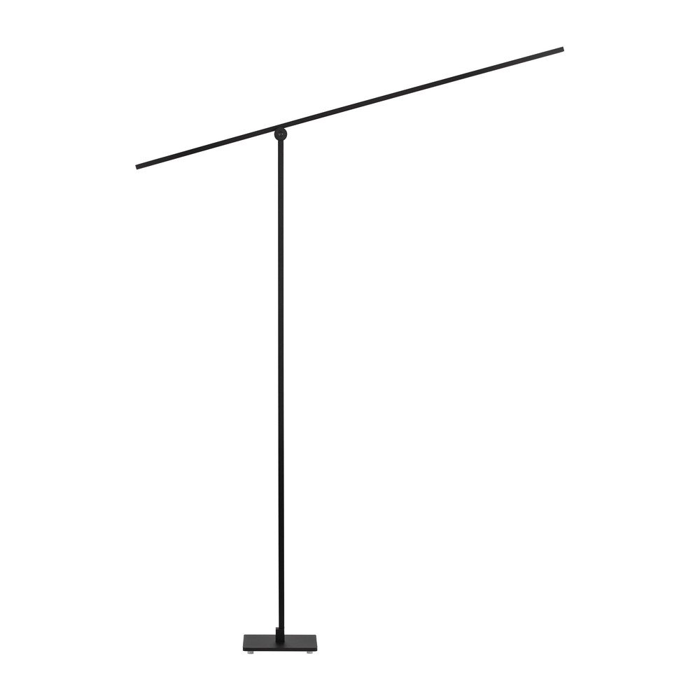 Metalowa lampa stojąca LED z elastyczną konstrukcją/ze ściemniaczem w kolorze matowej czerni (wysokość 144 cm) Tenso – Nova Luce
