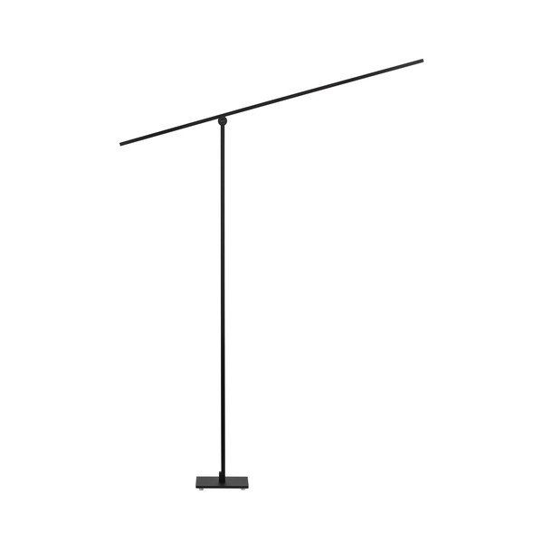 Metalowa lampa stojąca LED z elastyczną konstrukcją/ze ściemniaczem w kolorze matowej czerni (wysokość 144 cm) Tenso – Nova Luce