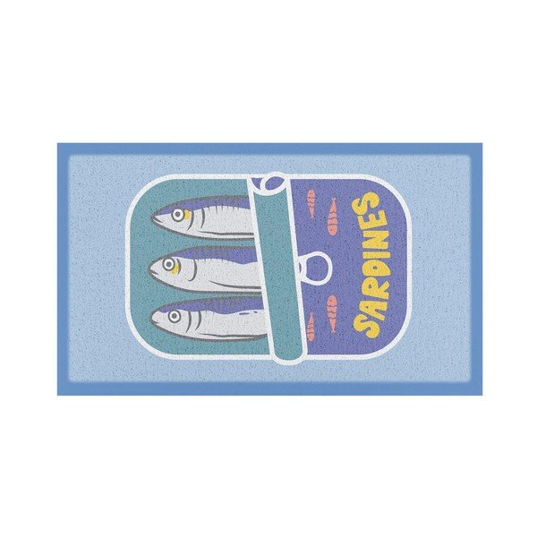 Wycieraczka z plastiku z recyklingu 40x70 cm Sardine Tin – Artsy Doormats