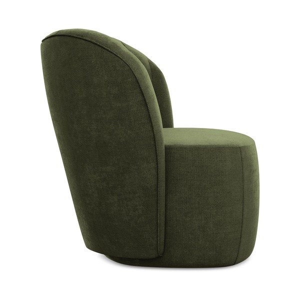 Zielony fotel z tkaniny szenilowej Keloa – Makamii-image-2