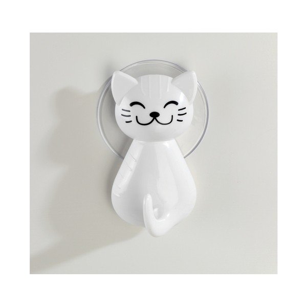 Biały haczyk ścienny Wenko Cat-image-2