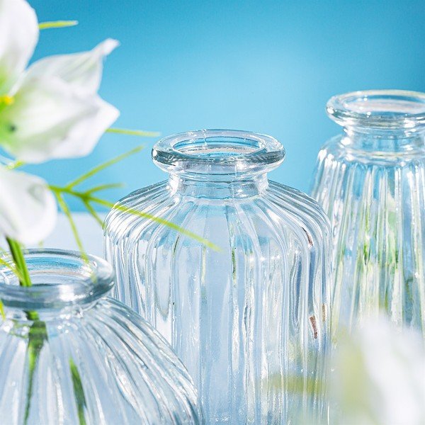 Zestaw 3 szklanych wazonów Sass & Belle Bud-image-2