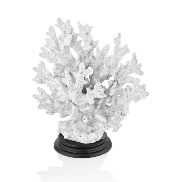 Biała dekoracyjna figurka koralowca The Mia Coral, 25x23 cm