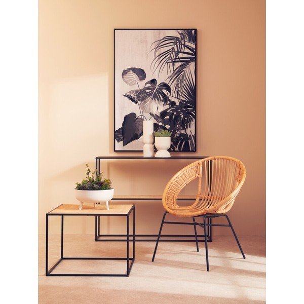 Rattanowy stolik w naturalnym kolorze 60x60 cm Depok – Premier Housewares-image-3