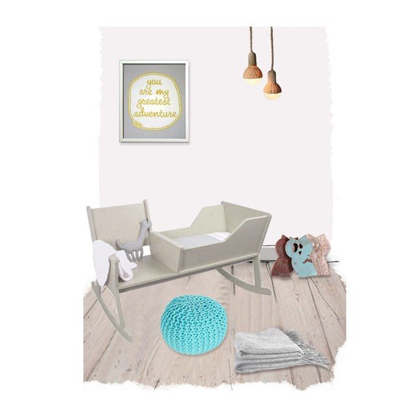 Niebieski puf dziecięcy Nattiot Lili-image-2