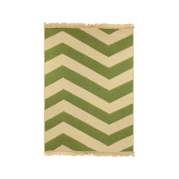Dywan ZigZag Green Beige, 120x180 cm