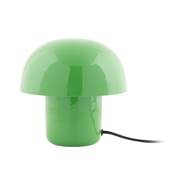 Zielona lampa stołowa z metalowym kloszem (wysokość 20 cm) Fat Mushroom – Leitmotiv