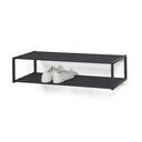 Czarna metalowa wisząca szafka na buty 78x20,5x30,5 cm School – Spinder Design