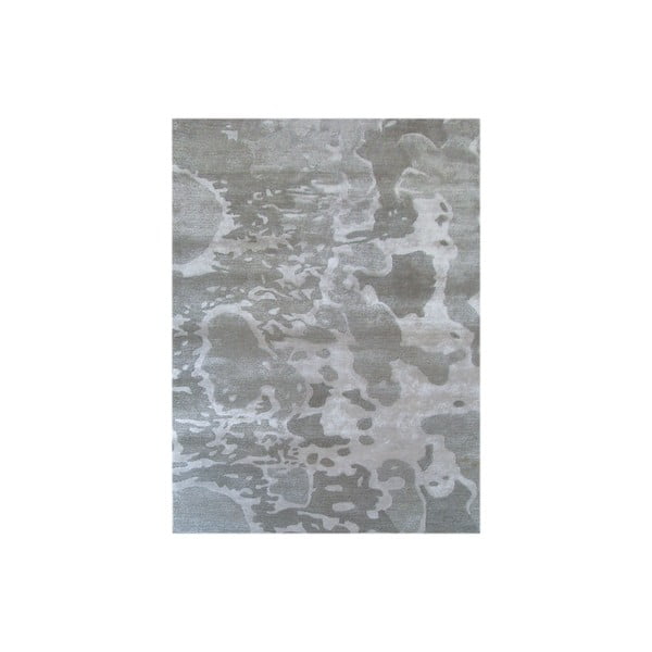 Dywan ręcznie tkany Disco, 153x244 cm, srebrny